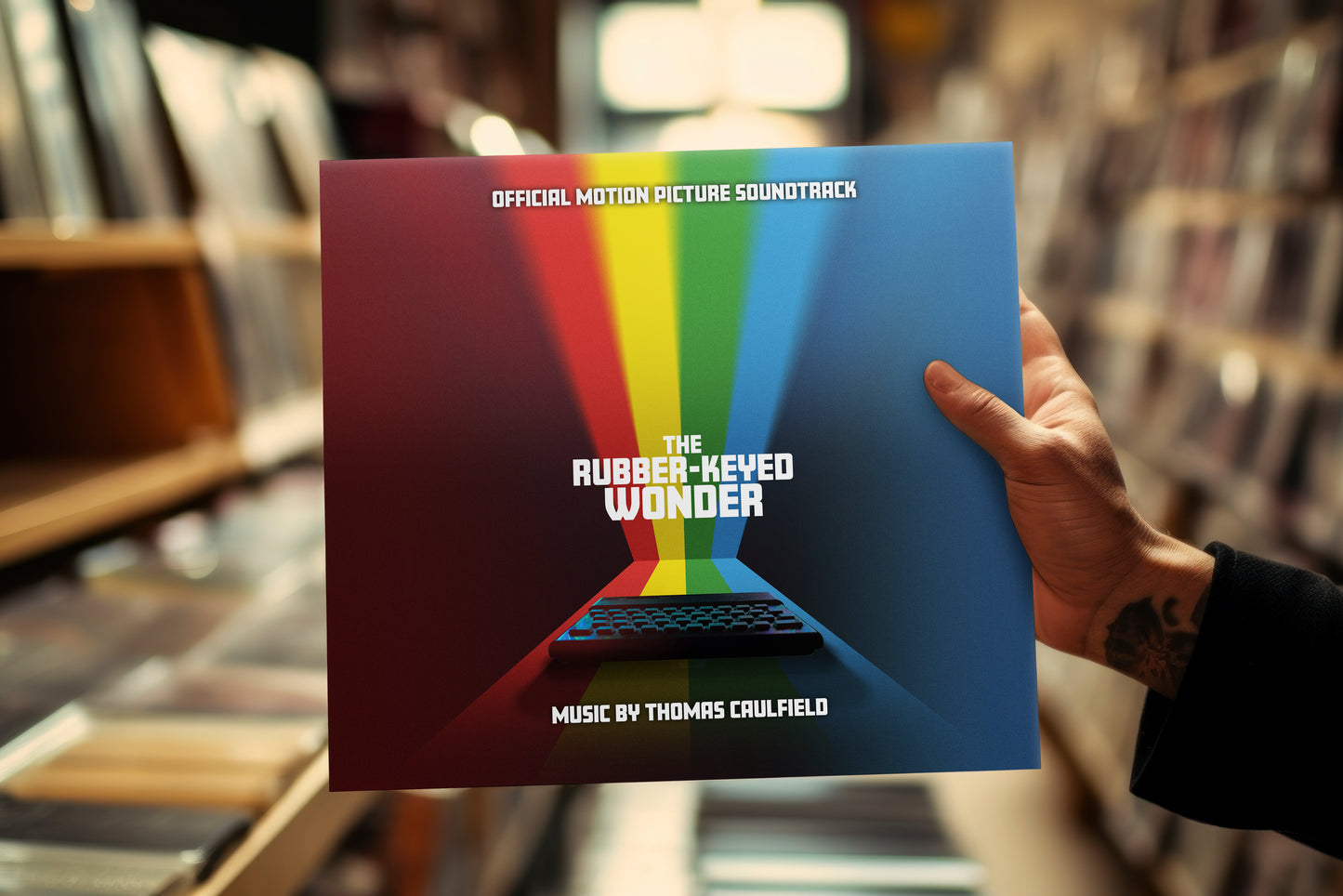 THE RUBBER-KEYED WONDER OFFICIAL MOVIE SOUNDTRACK COLLECTION VINYL & CASSETTE + ZX SPECTRUM GAME