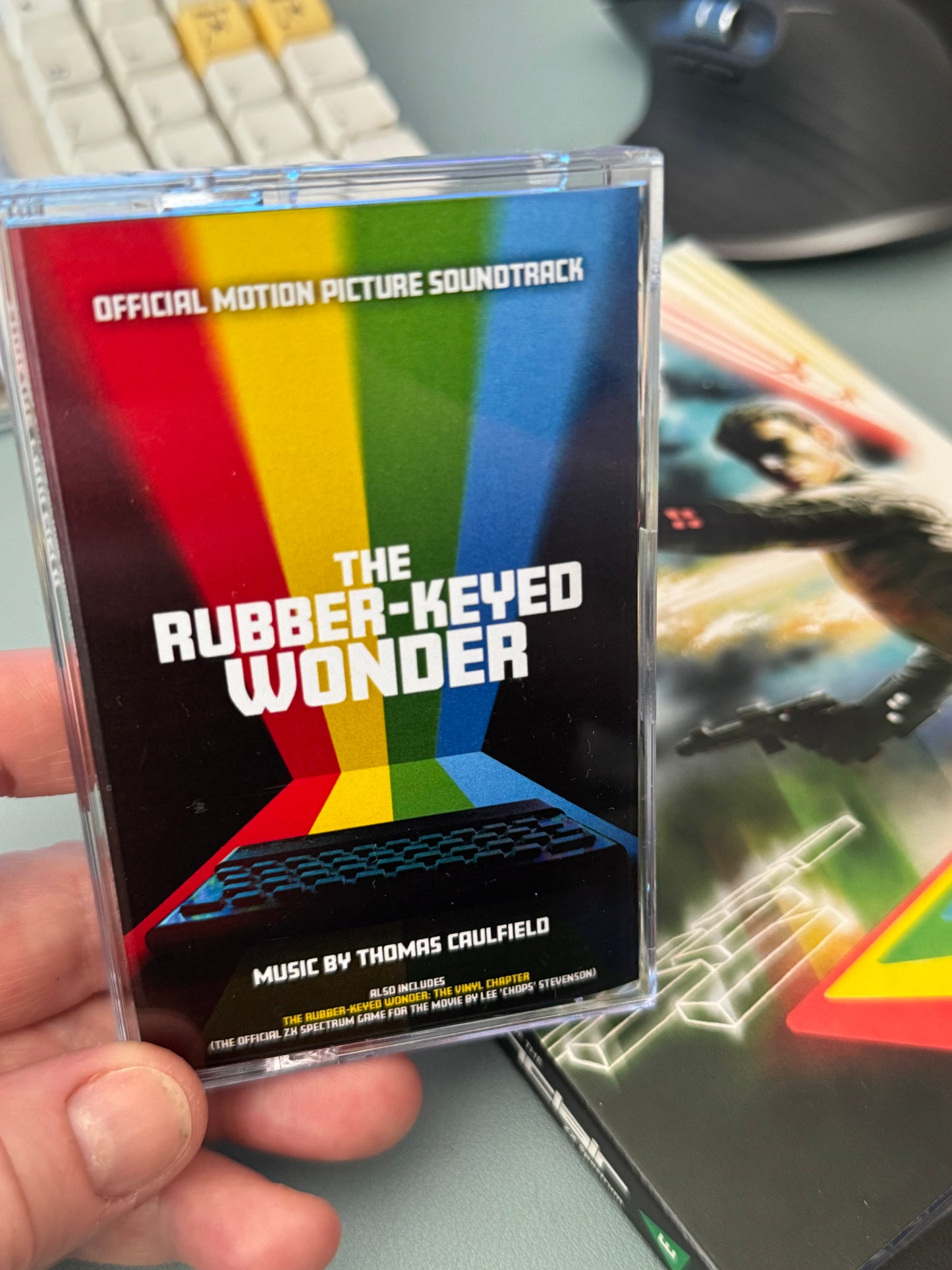 THE RUBBER-KEYED WONDER OFFICIAL MOVIE SOUNDTRACK COLLECTION VINYL & CASSETTE + ZX SPECTRUM GAME