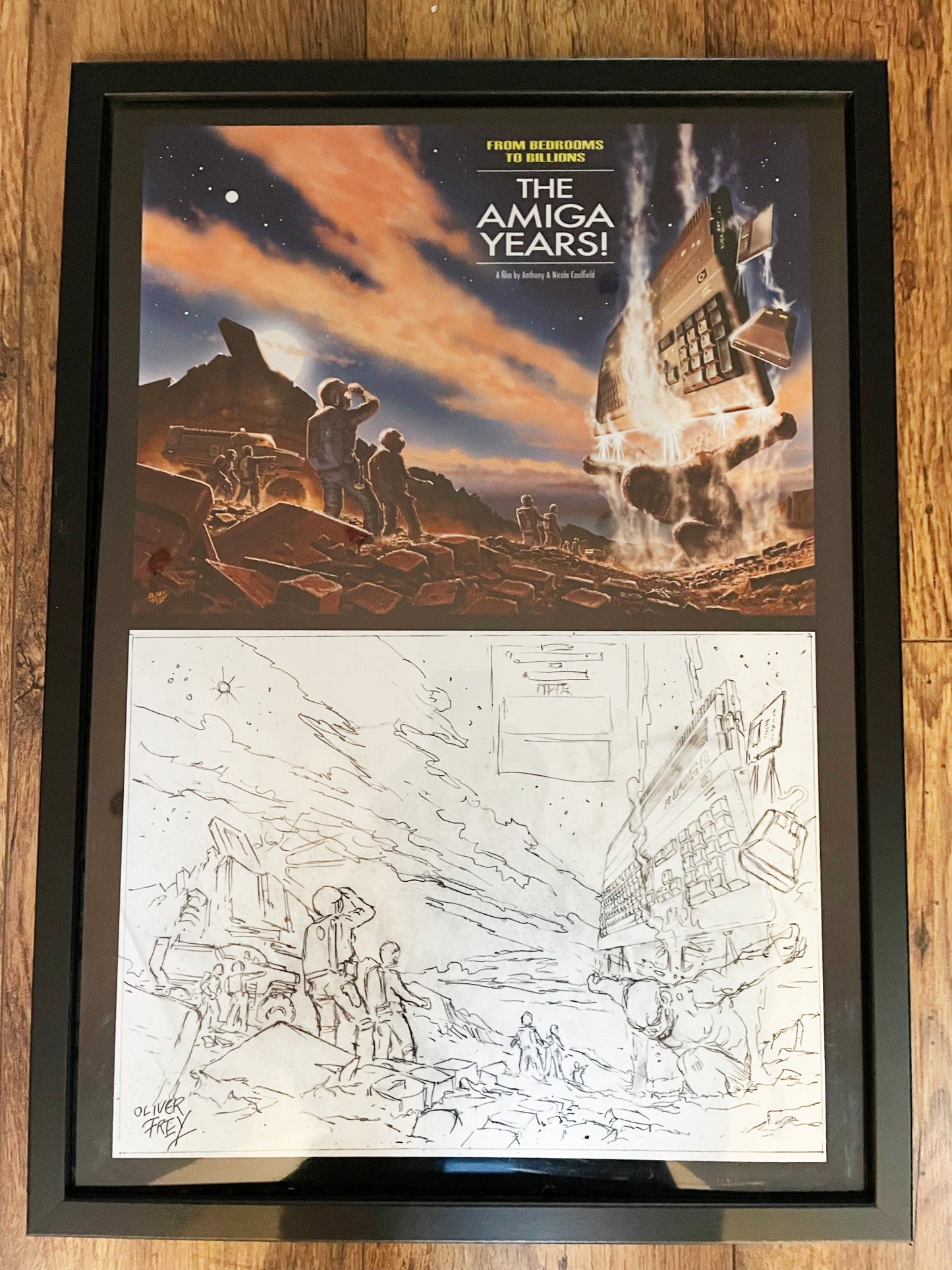 The Amiga Years 'Signed' Framed A2 Artwork by Oliver Frey