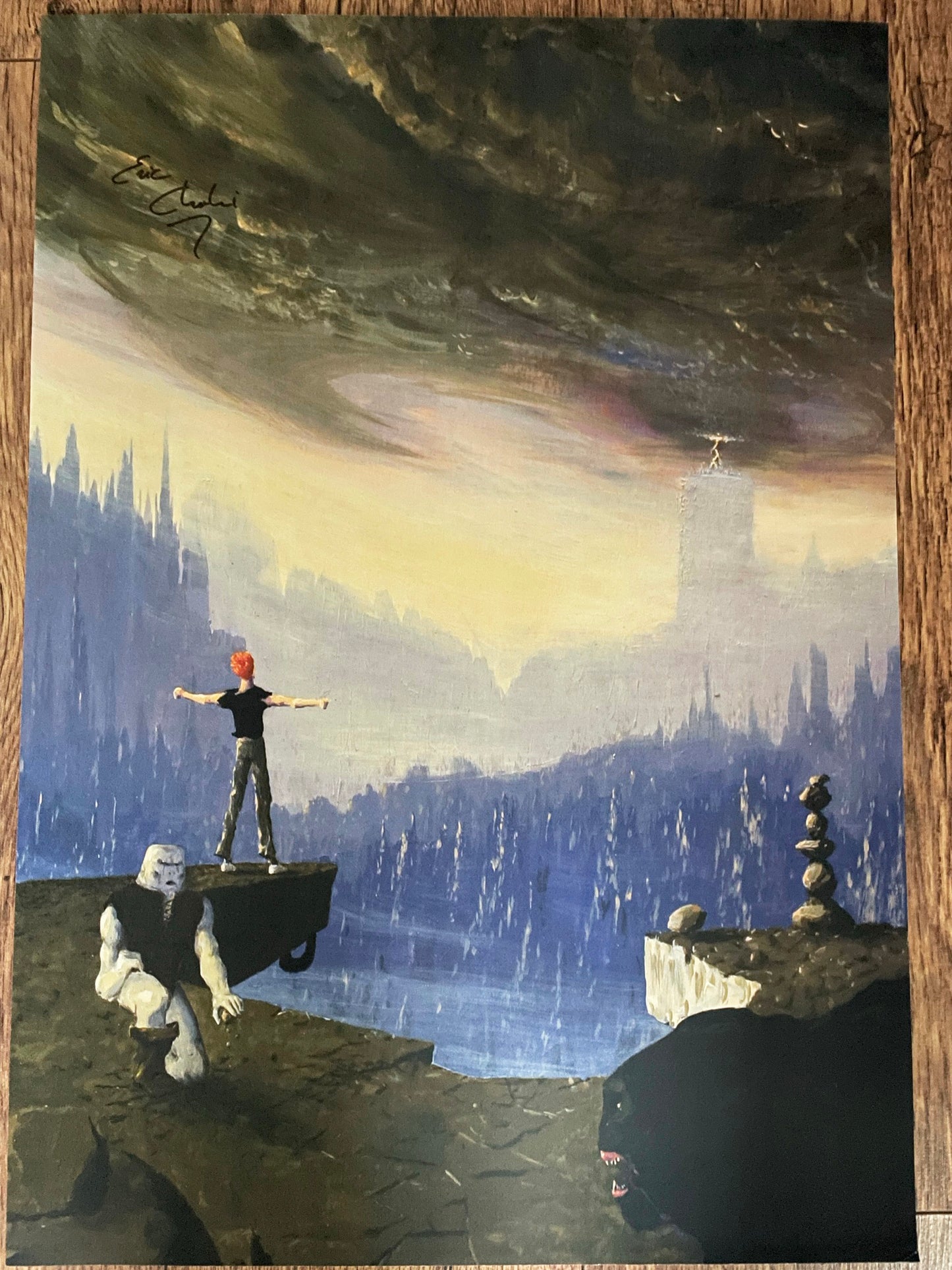 Another World 'Signed' A2 Poster - signed by Eric Chahi