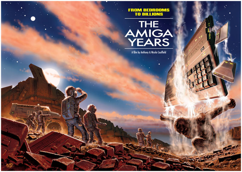 The Amiga Years A2 movie poster designed by Oliver Frey