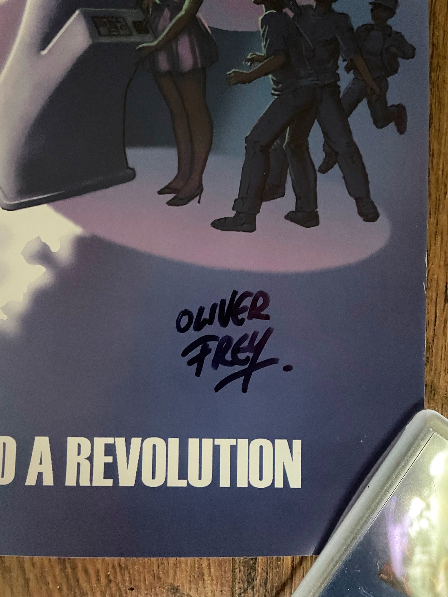 From Bedrooms to Billions 'Signed' A2 film poster - signed and designed by Oliver Frey