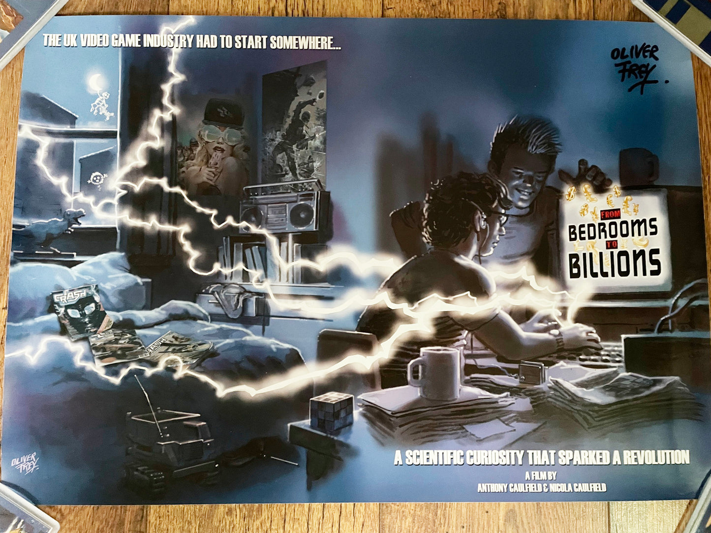From Bedrooms to Billions 'Signed' A2 'Special Edition' poster by Oliver Frey
