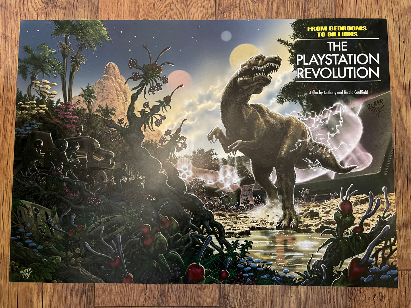 The PlayStation Revolution 'Signed' A2 landscape poster by Oliver Frey