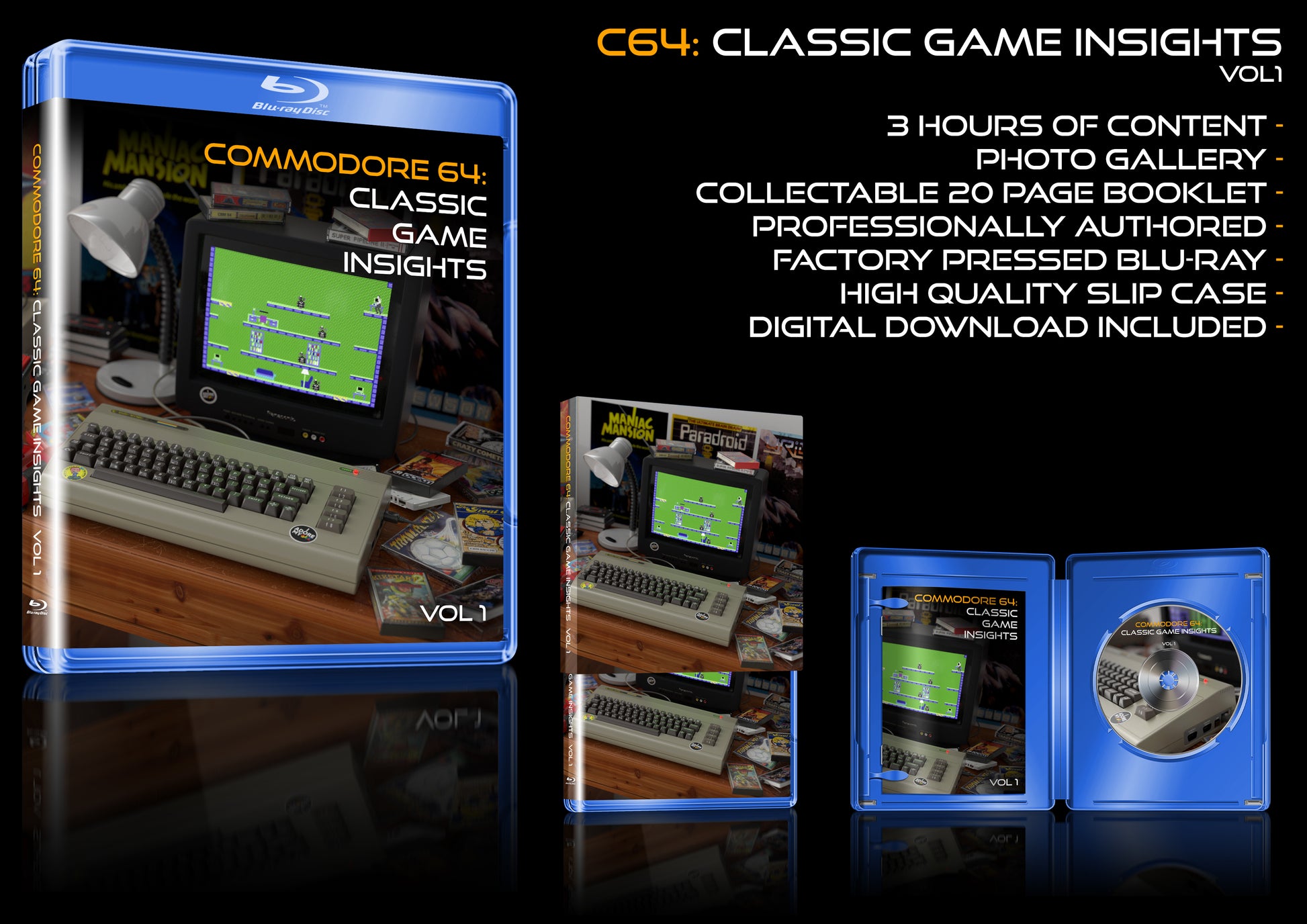 COMMODORE 64: CLASSIC GAME INSIGHTS VOL BLU-RAY (SHIPS NOVEMBER