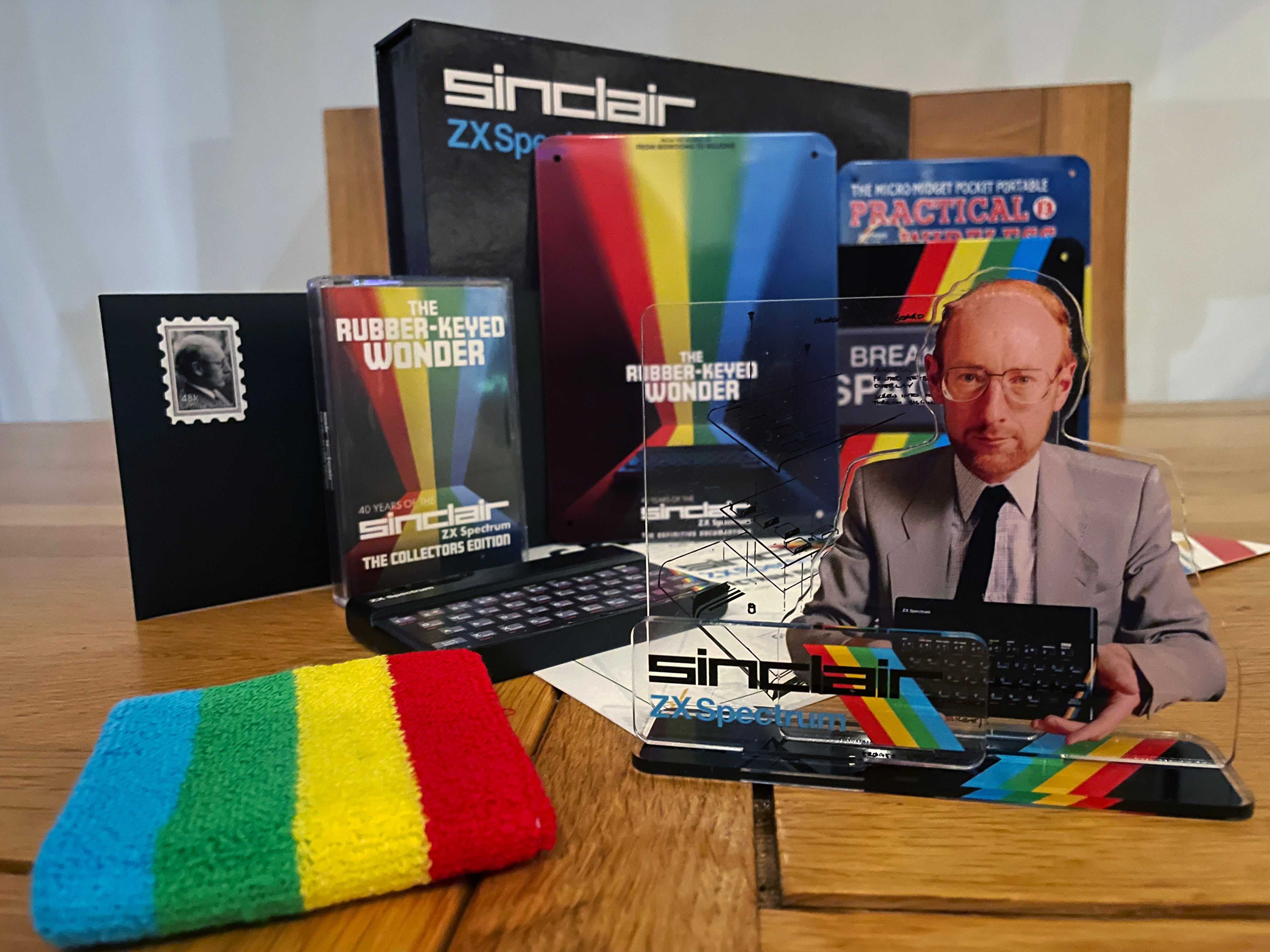 Sinclair ZX Spectrum Rubber EMPTY BOX With Polystyrene Tray – Reproduction By Consoleboxes, UK Made